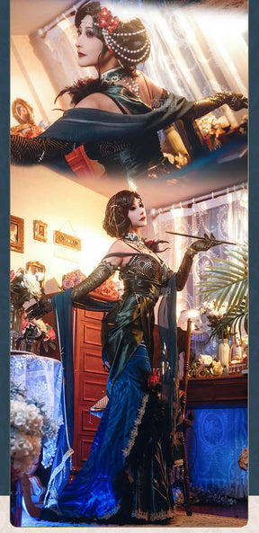 Game Identity Ⅴ Michiko Cosplay Geisha Costume Gorgeous dress accessory prop party dance sexy woman full set uniform