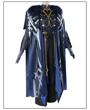 Genshin Impact Il Capitano The Captain Cosplay Costume Cloak Uniform Mask Eleven Fatui Harbingers Natlan Halloween for Women Men