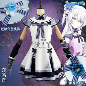 Vtuber Seren Azuma Game Suit Sweet Lovely Uniform Cosplay Costume Halloween Party Role Play Outfit Women
