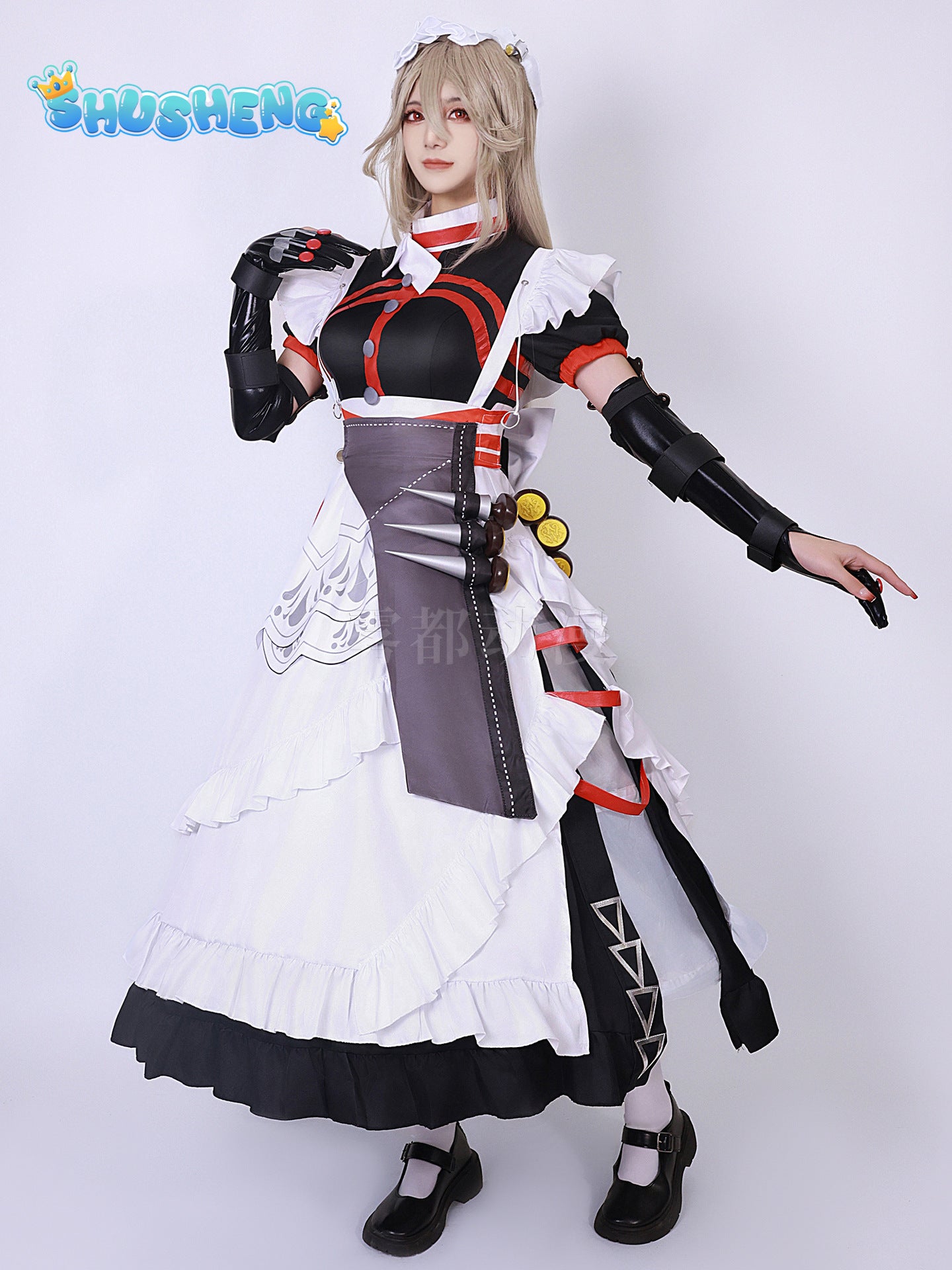 Alexandrina Sebastiane Rina Cosplay Costume Dress Zenless Zone Zero Maid Uniform Victoria Housekeeping Halloween Party Women