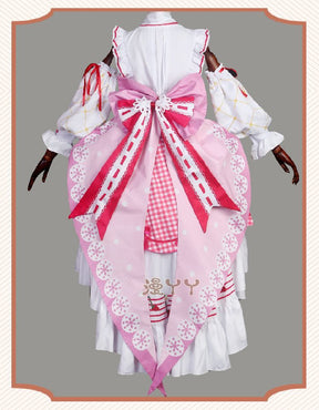 Anime Strawberry Miku 15th Anniversary Cosplay Costume Miku Lovely Lolita Dress Women Halloween Uniform Party Fancy Dress
