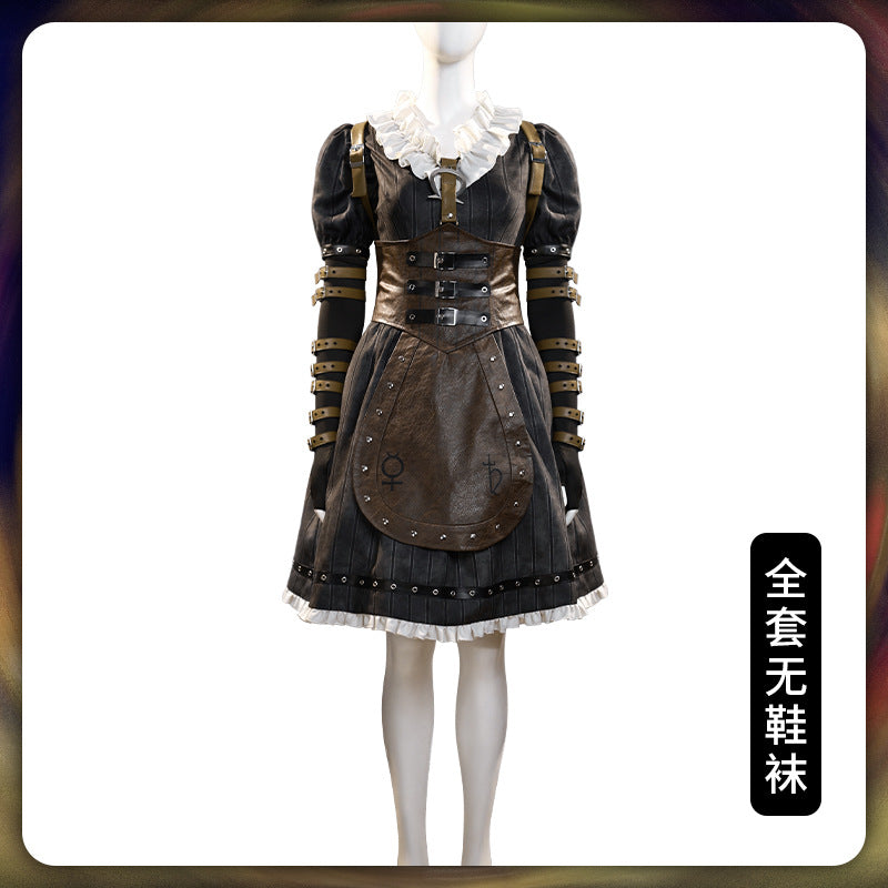 Alice Liddell Cosplay Costume Game Alice Madness Returns Costume New Version Steam Dress Victorian Dress Halloween Party Outfits