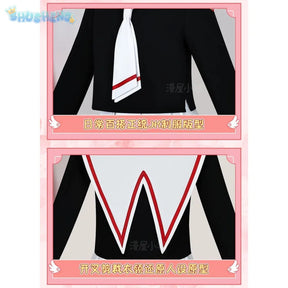 Shusheng-N Daidouji Tomoyo Cardcaptor Sakura CCS Cosplay Costume Halloween party Top skirt women JK dress set sweet sailor campus uniform