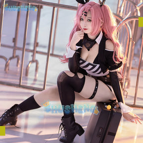 Game Zenless Zone Zero Nicole Demara Cosplay Costume Pink Wig Halloween Cute Girl Women New Year Party Cosplay Shorts Sexy Suit