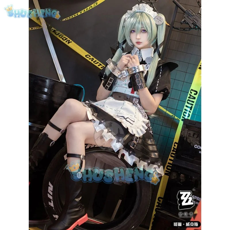 Zenless Zone Zero Cos Corin Wickes Cosplay Saw Maid Costume Cute Game Anime Lolita