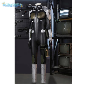 Kafka Hibino  Kaiju Cos No. 8  Cosplay Costume Halloween party high-quality leather jumpsuit shoulder armor prop accessory set