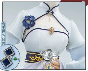 Chen Hai Game Azur Lane Cosplay Costume Halloween Party Chinese Sexy Cheongsam Dress Accessories Props Wig Uniform Woman Set