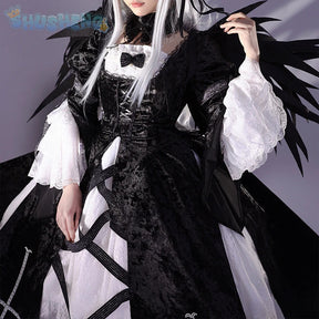 Anime Roses Maiden Cosplay Sui gin tou Mercury Lamp Costume Dark Gothic Lolita Dress High Quality Halloween Uniform Accessories