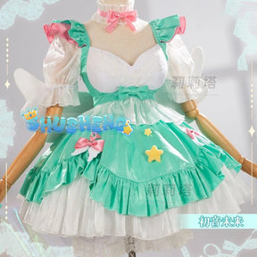 Miku cosplay cute princess Loli dress Miku wig play a full set of dresses for Christmas and Halloween