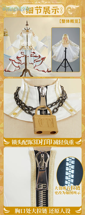 Saber Game FGO Cosplay Fate/Grand Order Costume Elegant gorgeous leather jumpsuit tail headband props Halloween part full set