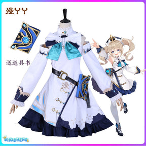 Barbara Cosplay Genshin Impact Costume Adult Carnival Uniform Anime Halloween Party Costumes Masquerade Women Game