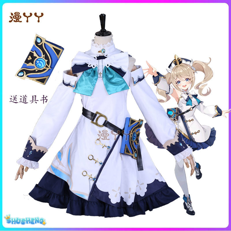 Barbara Cosplay Genshin Impact Costume Adult Carnival Uniform Anime Halloween Party Costumes Masquerade Women Game