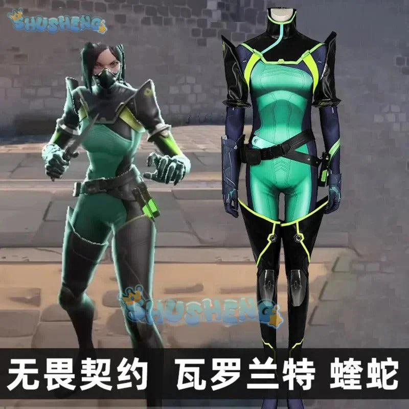 Valorant Viper Cosplay Costume Uniform Halloween Carnival Party Christmas Play Role Clothes Clothing for Women Shusheng