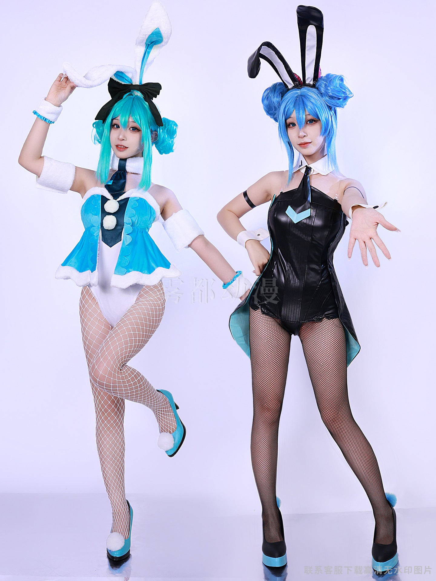 Hatsune Bunny Cave Rabbit Girl Hatsune COS Future Cosplay Anime Costume Set 2024 New Clothing