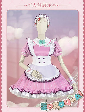 LoveLive!Superstar!!Uehara Ayumu Ruby Kurosawa Wakana Shiki Cosplay Costume Socks Apron Tie Hair Clip Wig Halloween Maid Set