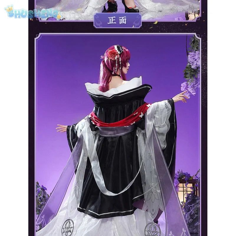 Honkai: Star rail Kafka cosplay costume Halloween Chinese style dress jacket props accessories wig set Men Women uniform