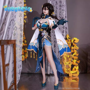 Ruan Mei Cosplay Game Honkai Star Rail Ruan Mei Cosplay Costume Party Outfits Costume Wig Shoes Full Set for Women