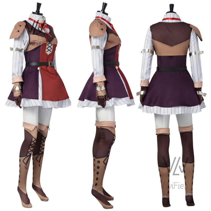 Anime Tate No Nariagari Raphtalia Cosplay Costumes Raphtalia Costume For Women Cosplay Yuusha No Costume Full Sets Sock glove