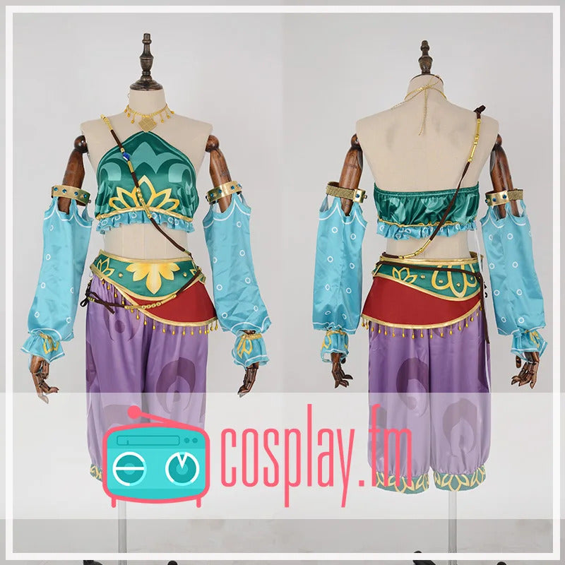 Game Link Zelda Cosplay Costume Heroes veil Wigs and ear accessories set Link Carnival Halloween for Adults Men Woman S-XXL