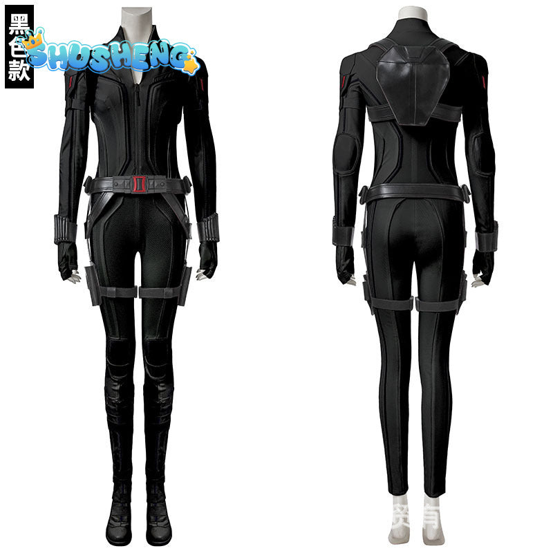 Superheroine Widow Cosplay Natasha Romanoff Costume White Battle Suit Women Outfit for Halloween Carnival Party Any Size