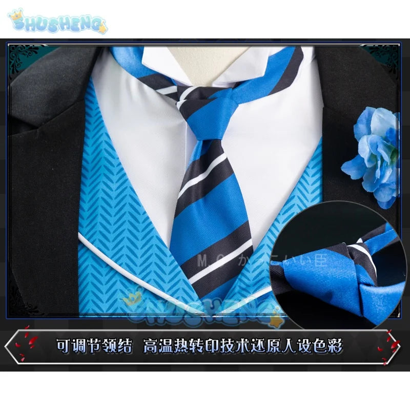 Rorensu burua cosplay Black Butler 4 Cosplay Costume Boarding School Gregory Violet Uniform Suit Halloween Anime Clothing Full