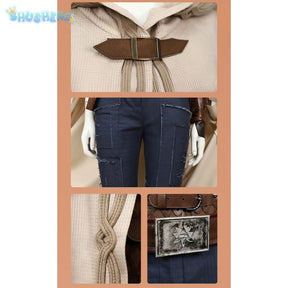 Kora cosplay rebel cos moon Carl Kora costume cloak belt waist cover pants props set Halloween fashion women's fantasy uniform