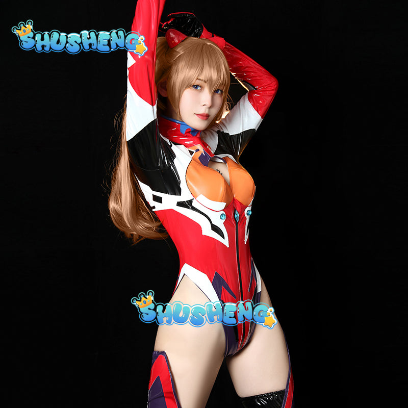 EVA  Asuka Langley Soryu Cosplay Costume Ver. Red Costumes Jumpsuits Woman EVA Sexy Outfits