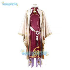 Shusheng Anime Nu: Carnival Kuya YaoHua Banquet Game Suit Handsome Uniform Cosplay Costume Halloween Party Role Play Outfit