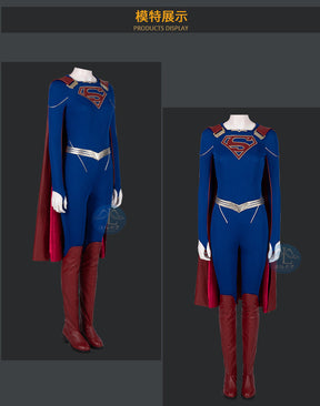 Superhero Cosplay Blue Bodysuit SuperWomen Zentai Costumes Womloak SuperGirl Cos Jumpsuit Rompers Aldult Outfits Role Play