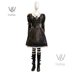 Game Alice: Madness Returns Cosplay Costume Alice Maid Dress Uniform Adult Women Halloween Carnival Party Clothes