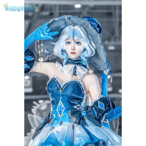 Focalors Genshin Impact Hydro Archon Cosplay Furina Costume Gorgeous Dress Female Wig Props Halloween Party Dress Complete Set