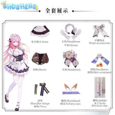 Elysia Cosplay Costume Honkai Impact 3 Carnival Maid Uniform Wig Anime Halloween Costumes Women Game