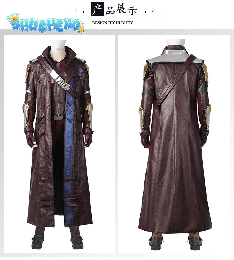 Star Lord Cosplay Costume Thor 4 Love and Thunder Star Lord Peter Quill Leather Outfits Mens Halloween Carnival Suit