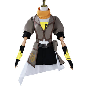 Anime RWBY Cosplay Yang Xiao Long Costume Sexy Jacket Yellow Black Y2K Oversleeve Desert Punk Lolita Halloween Party Customized