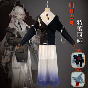 Arknights Theresa Cosplay Costume Cos Game Anime Party Uniform Hallowen Play Role Clothes New Full Set