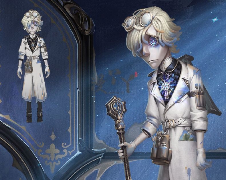 Identity V Andrew Kreiss Grave Keeper Purple Skin Mural Restorer Cosplay Costume Uniform Halloween Carnival Party Role Clothing