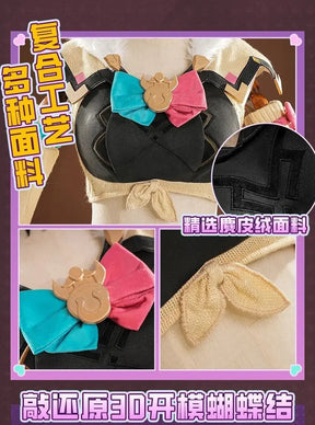 Genshin Impact Varesa Cosplay Costume Belt dress mask tail props accessories uniform Halloween party sweet Woman New Varesa set