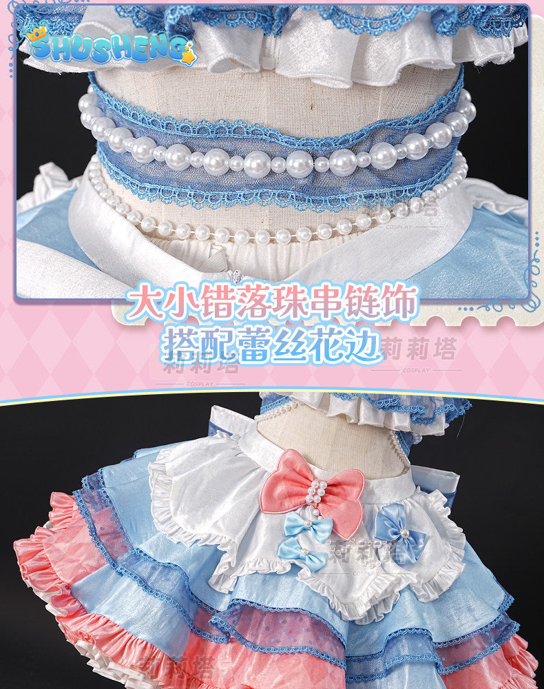 Cosplay Series: Idol Land PriPara-Manaka Laala Cosplay Sweet maid outfit Costume full set Shushengcos