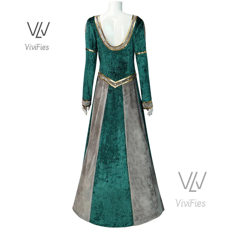 Anime Princess green dress Fiona dress Shrek cosplay costume Halloween fancy fantasy party suit roleplay for adult woman