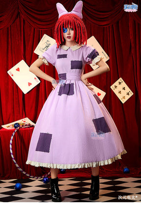 Shusheng-R Anime The Amazing Digital Circus Gangle Patch Dress Cosplay Costume S-XL