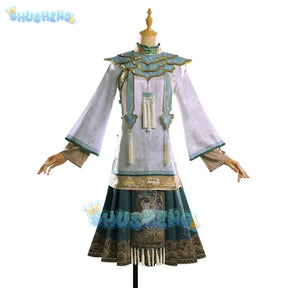 Shusheng Identity V Antique Qi Shiyi Cosplay Costume Uniform Halloween Carnival Party Role Play Outfit Full Set for Women