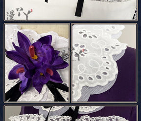 Game Reverse:1999 Tuesday Christine Cosplay Costume St. Pavlov Foundation Deep Purple Maid Dress Woman Sexy Cute Party Suit