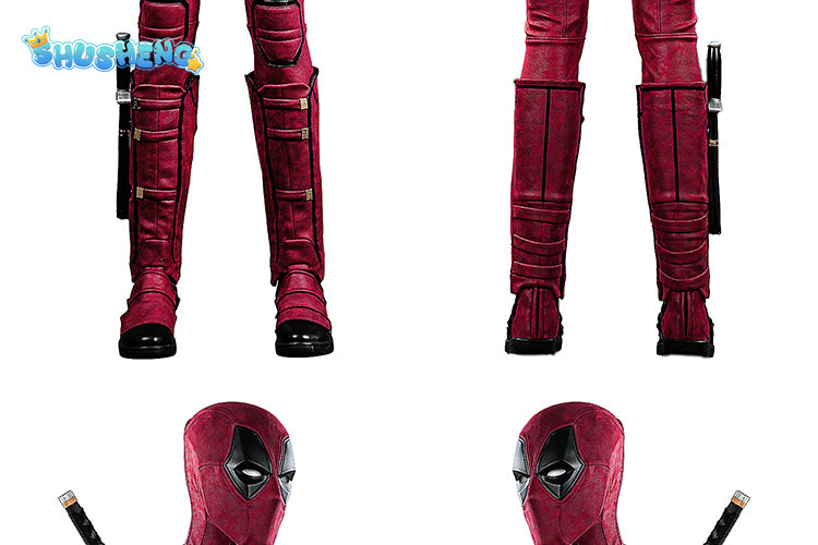 Fantasy Dead Cosplay Pool Cosplay Boys Adult Men Outfits Male Superhero Disguise Costume Bodysuit Gloves Halloween Fantasia Suit