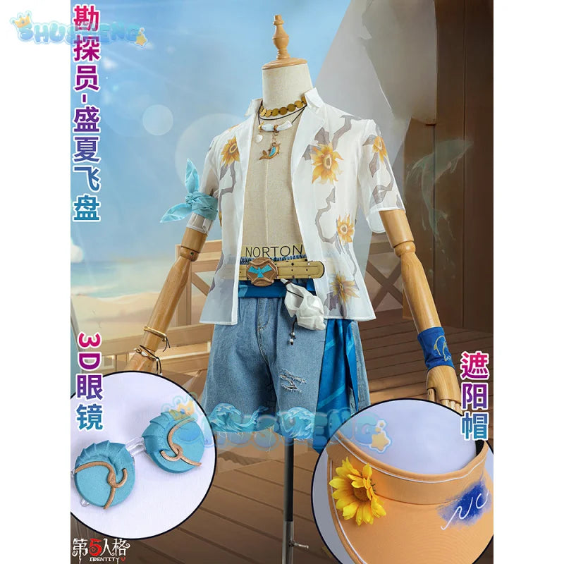 Game Identity V Prospector Cosplay Costume Norton Campbell Halloween Survivors Suit Carnival Uniform Christmas Prop