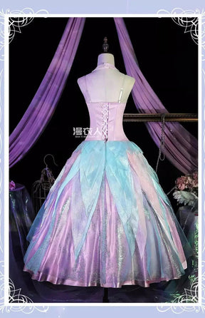 Shusheng-R Movie Barbie Cosplay barbie Swan Lake Ballet Dress Costume Halloween Carnival Sweet Women's Dress Accessories Props Uniform Set