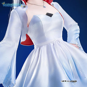 Shusheng-R RWBY Weiss Schnee Ice queen Cosplay Ruby Costume Coat strapless dress bag crown cummerbund set Halloween sweet Woman uniform