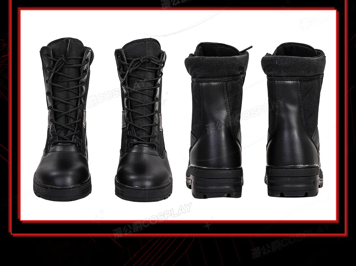 Shusheng-R Movie Tron:Ares Ares Full Set Uniform Shoes Cosplay Costume