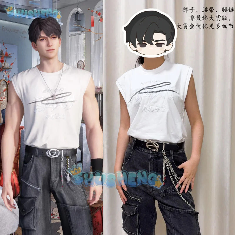Love and Deepspace Caleb Cosplay Costume Uniform Halloween Carnival Party Christmas Play Role Clothes Clothing