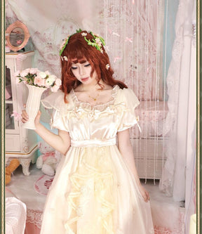 Eurydice Little Girl Cosplay Game Identity V Costume Girl Memory Alice Dress Headgear Wig Set Halloween Party Outfit Women