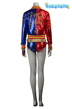 Harley Quinn Cosplay Costumes Suicide Squad Squad  Jacket Pants Sets Halloween Anime Costume